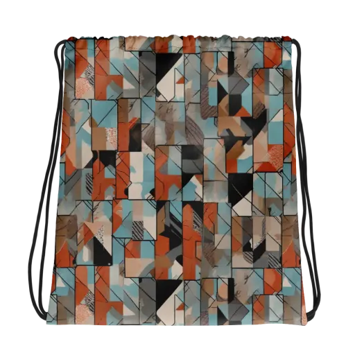 Copper Geometry on a Drawstring Bag
