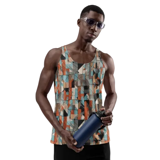 Copper Geometry on a Men's Tank Top