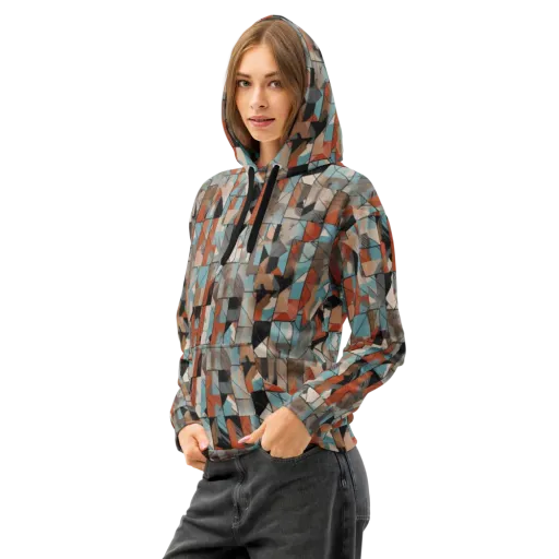 Copper Geometry on a Cotton Hoodie