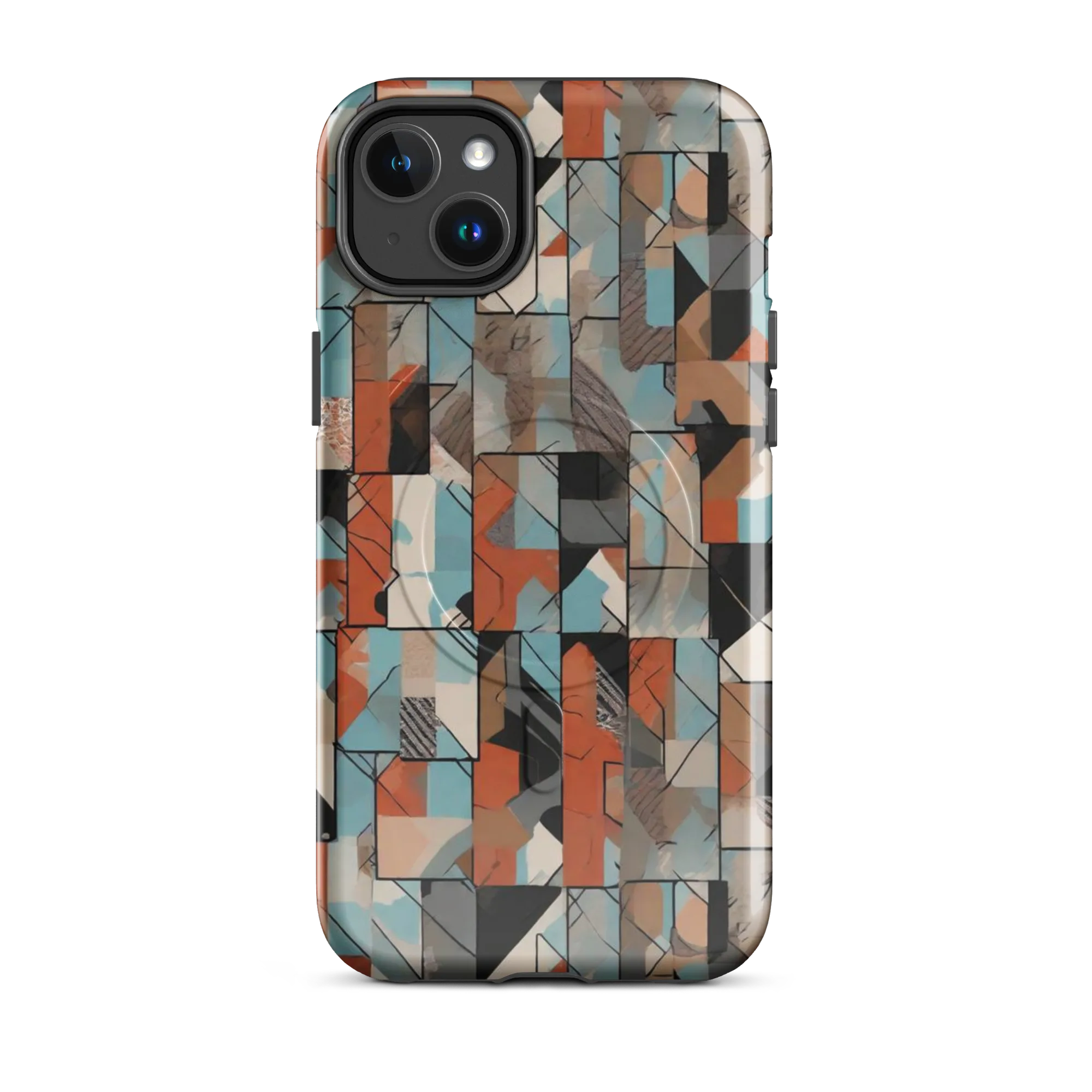 Copper Geometry on MagSafe Tough Case for iPhone® — Front