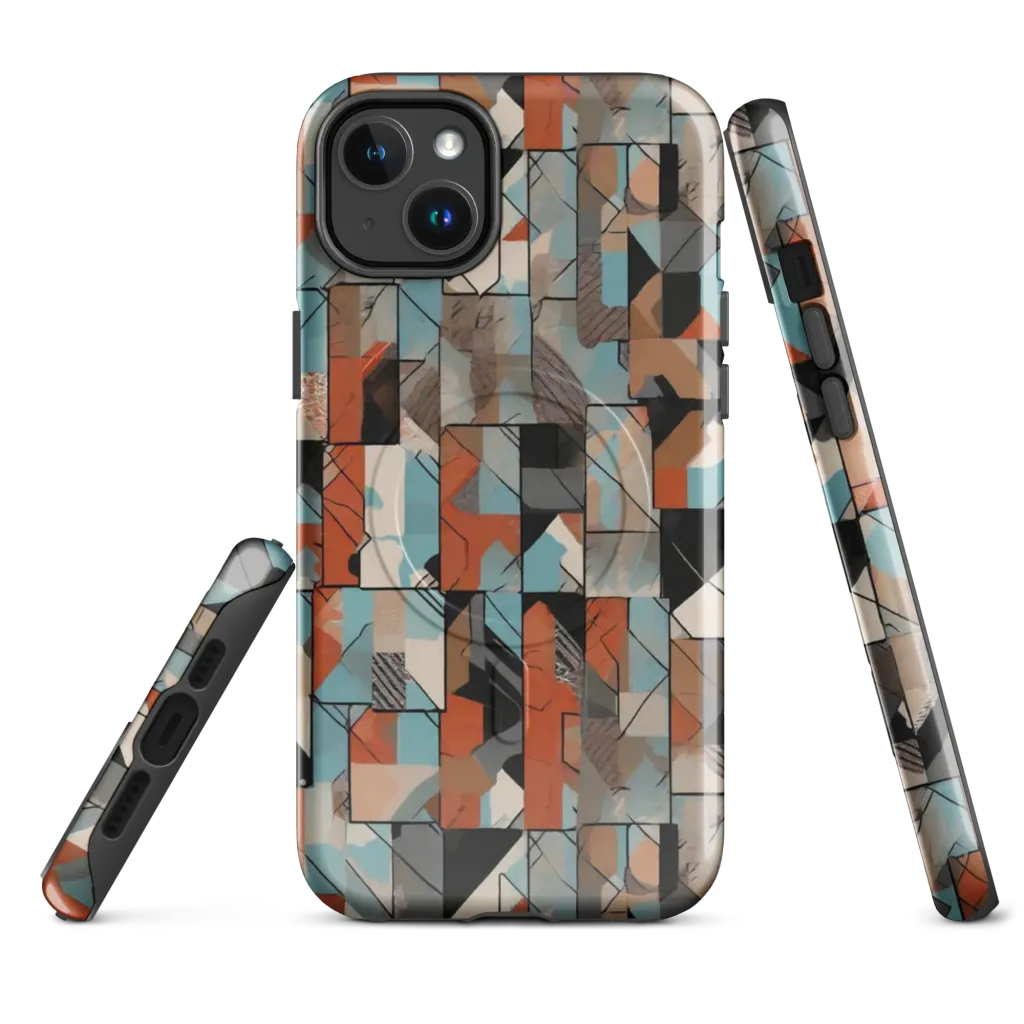 Copper Geometry on MagSafe Tough Case for iPhone® — Front