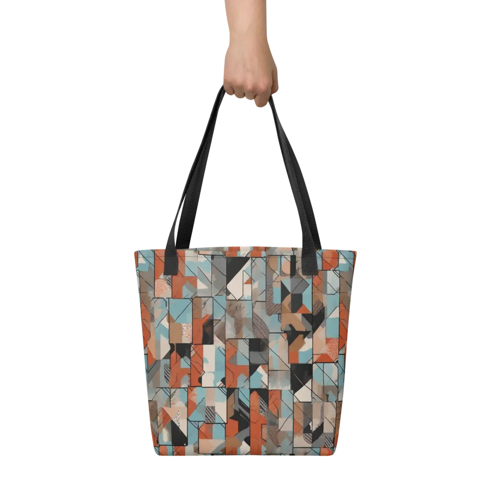 Copper Geometry on Tote Bag — Front