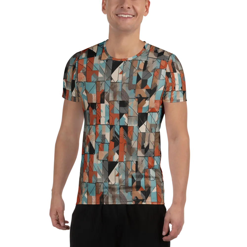 Copper Geometry on Men's Athletic T-Shirt — Front