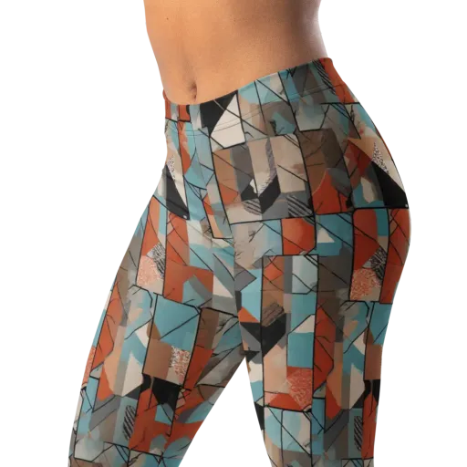 Copper Geometry on a Leggings