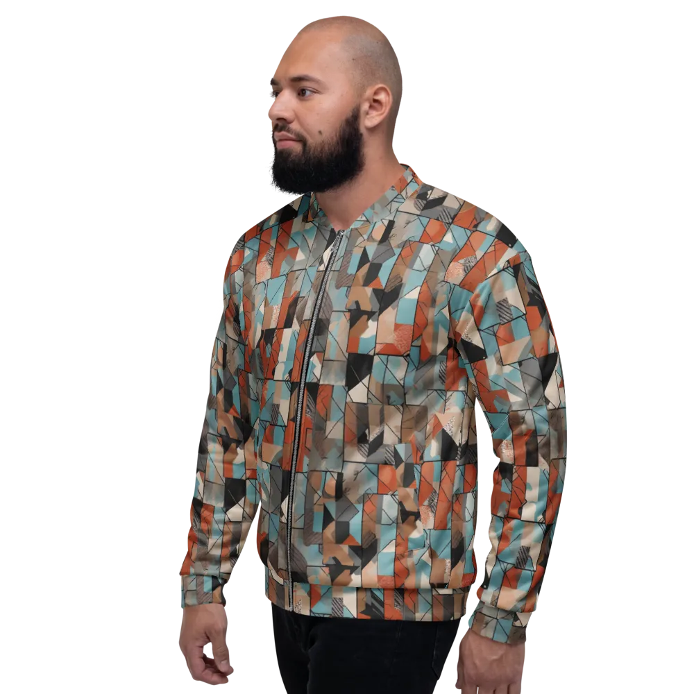 Copper Geometry on Bomber Jacket — Left
