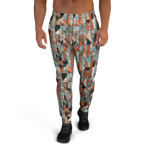 Copper Geometry on a Men's Joggers