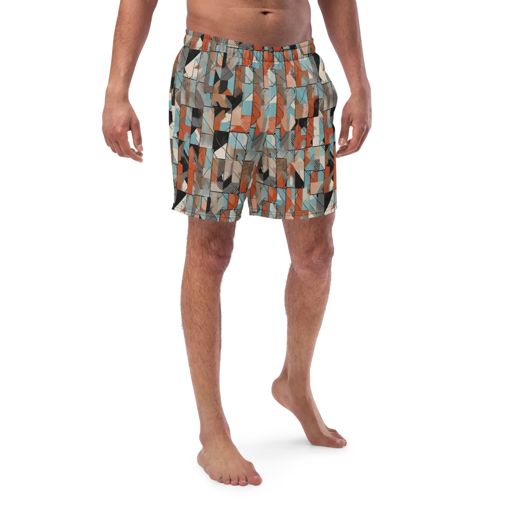 Copper Geometry on Swim Trunks — Front