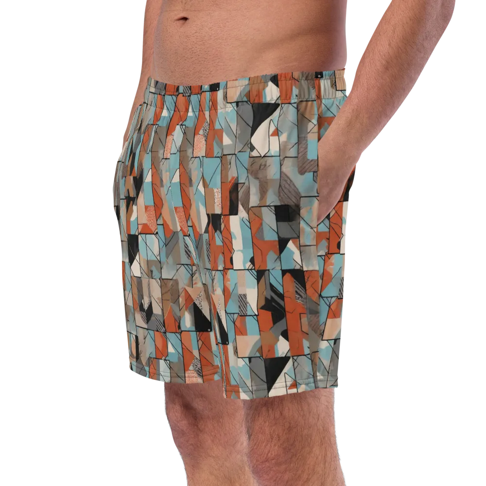 Copper Geometry on Swim Trunks — Left Front