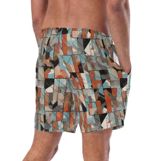 Copper Geometry on a Swim Trunks