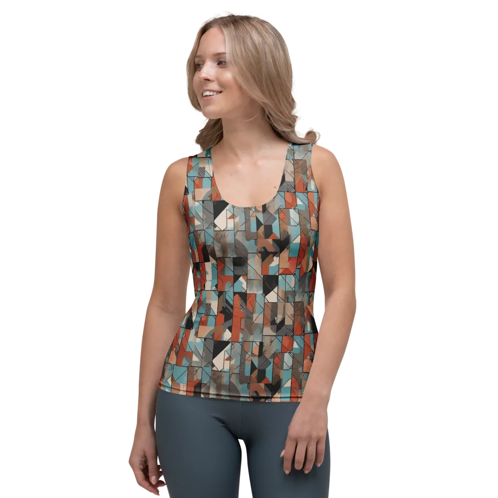 Copper Geometry on Women's Tank Top — Front