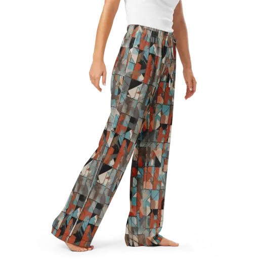 Copper Geometry on a Women's Pajama Pants