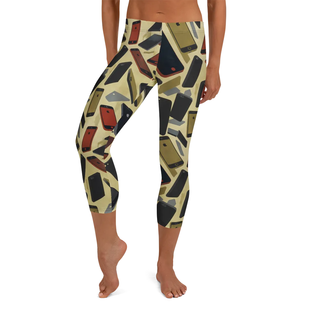 Analog Circuit on Capri Leggings — Front