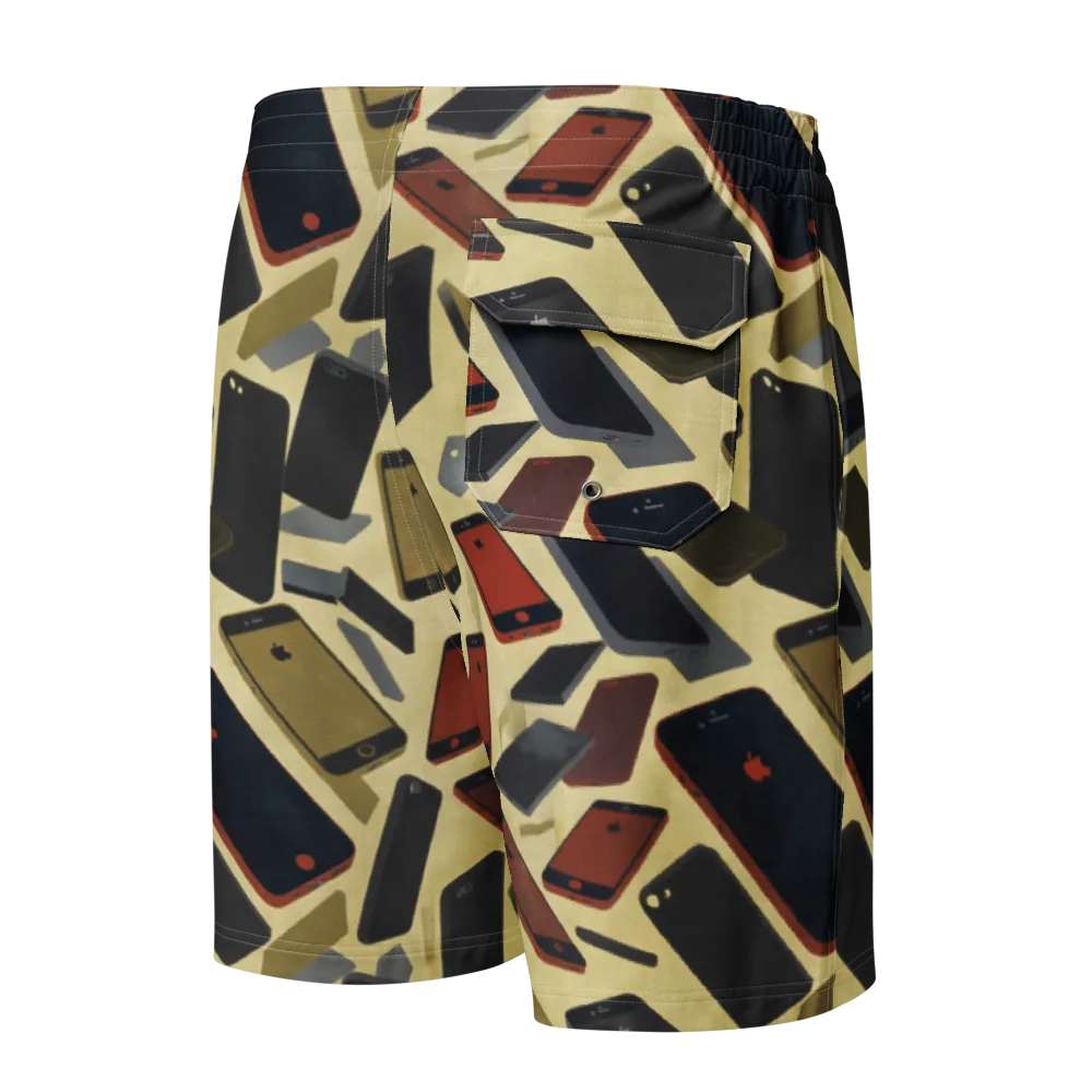 Analog Circuit on Men's Board Shorts — Back