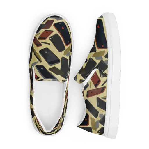 Analog Circuit on a Men's Slip-On Canvas Shoes