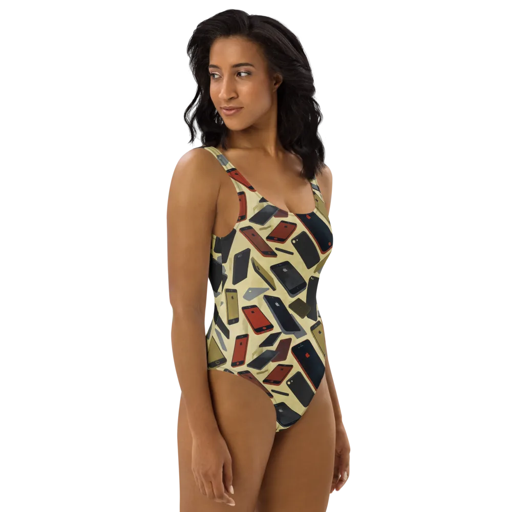Analog Circuit on One-Piece Swimsuit — Right