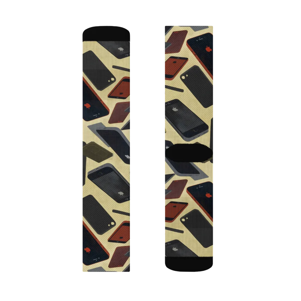 Analog Circuit on Socks — Left Sock