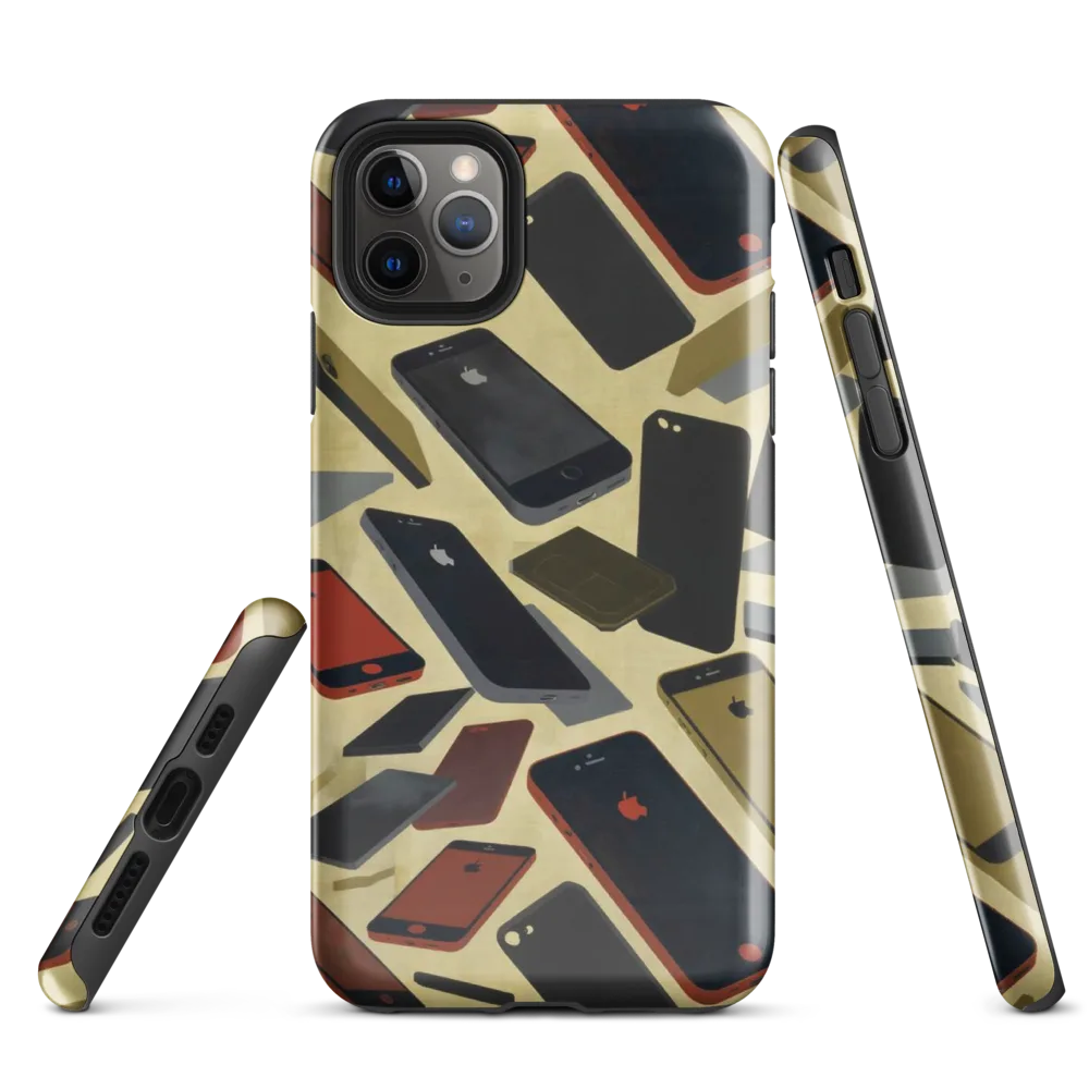 Analog Circuit on Tough Case for iPhone® — Front