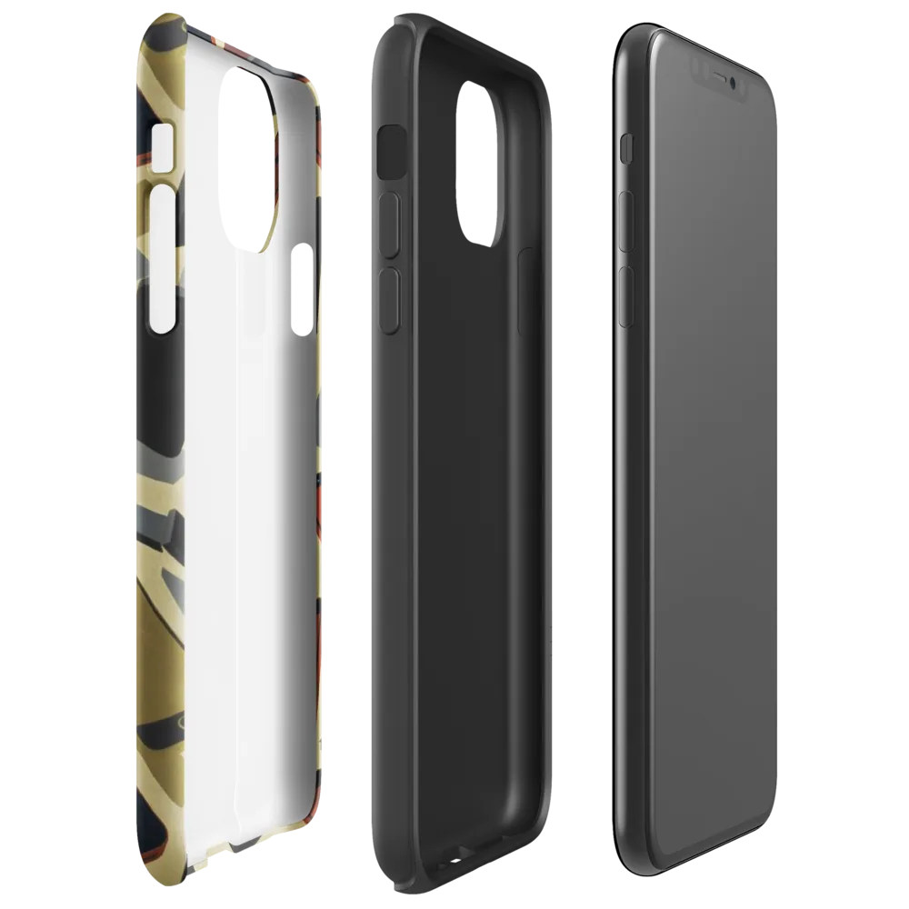 Analog Circuit on Tough Case for iPhone® — Right