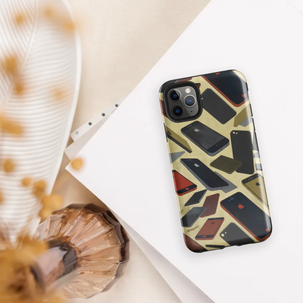 Analog Circuit on Tough Case for iPhone® — Front