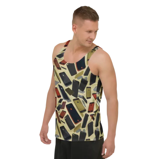 Analog Circuit on a Men's Tank Top
