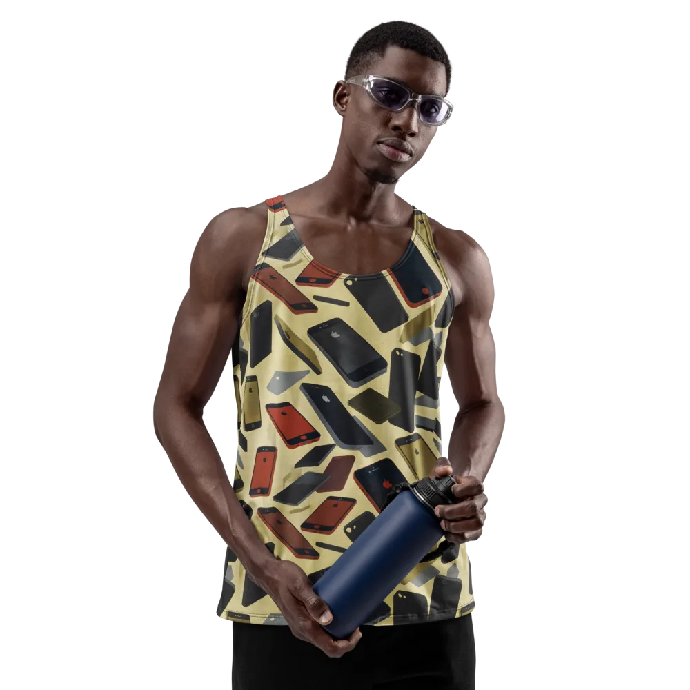 Analog Circuit on Men's Tank Top — Front