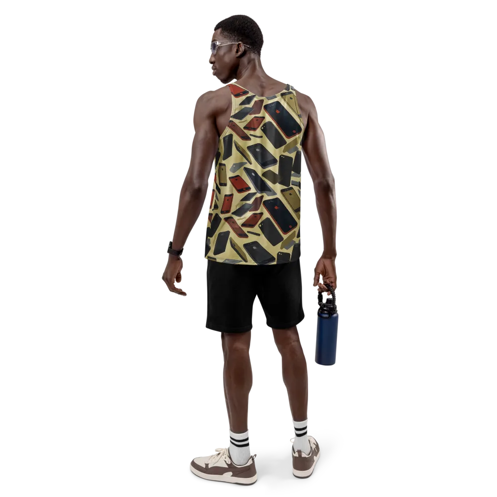 Analog Circuit on Men's Tank Top — Back