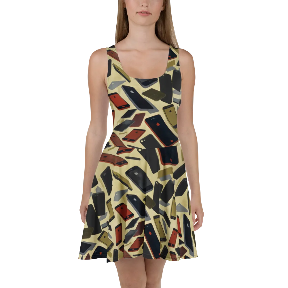 Analog Circuit on Skater Dress — Front