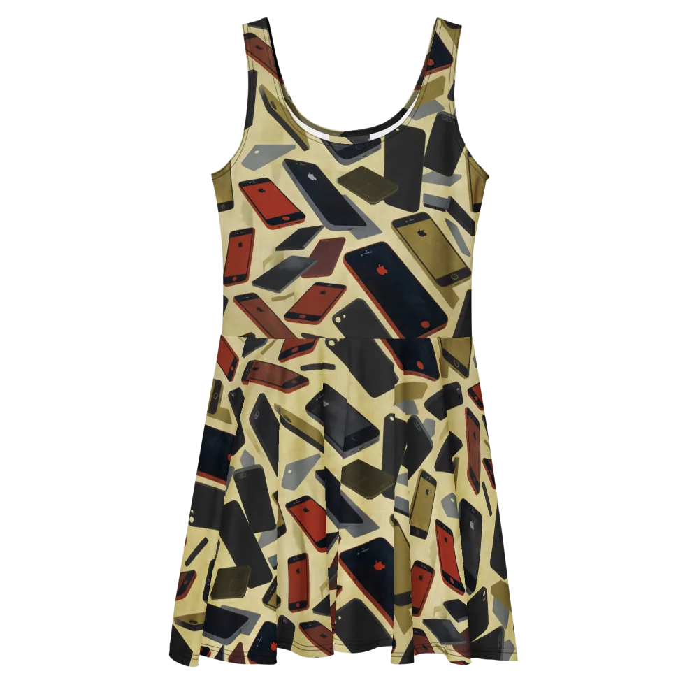 Analog Circuit on Skater Dress — Front