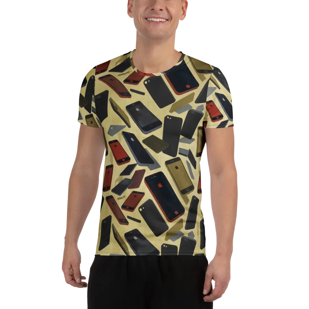 Analog Circuit on Men's Athletic T-Shirt — Front