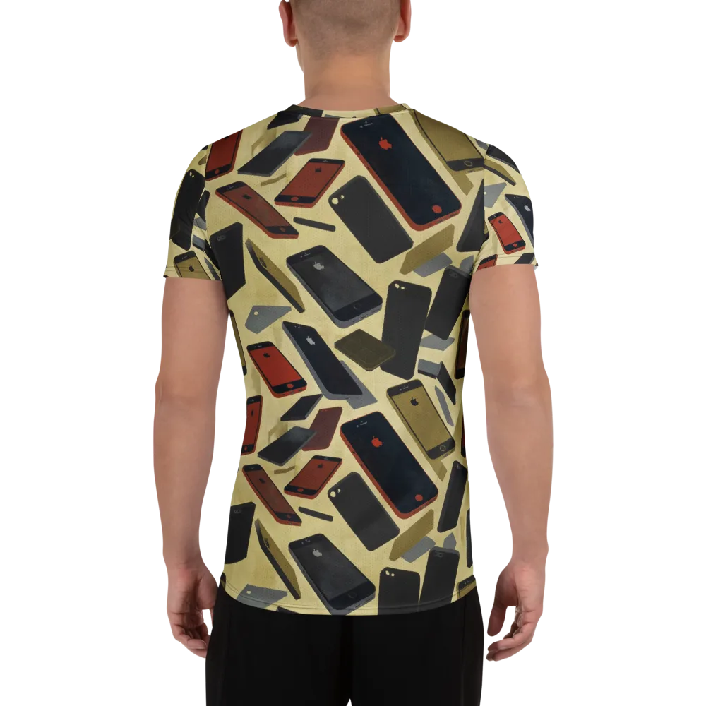 Analog Circuit on Men's Athletic T-Shirt — Back