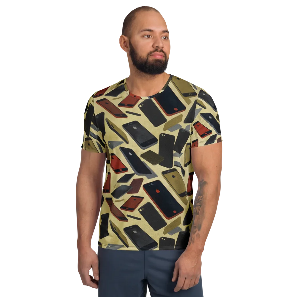 Analog Circuit on Men's Athletic T-Shirt — Front