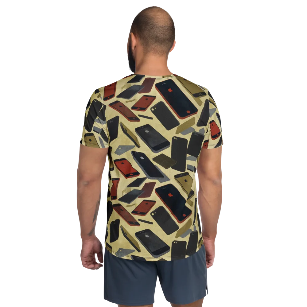 Analog Circuit on Men's Athletic T-Shirt — Back