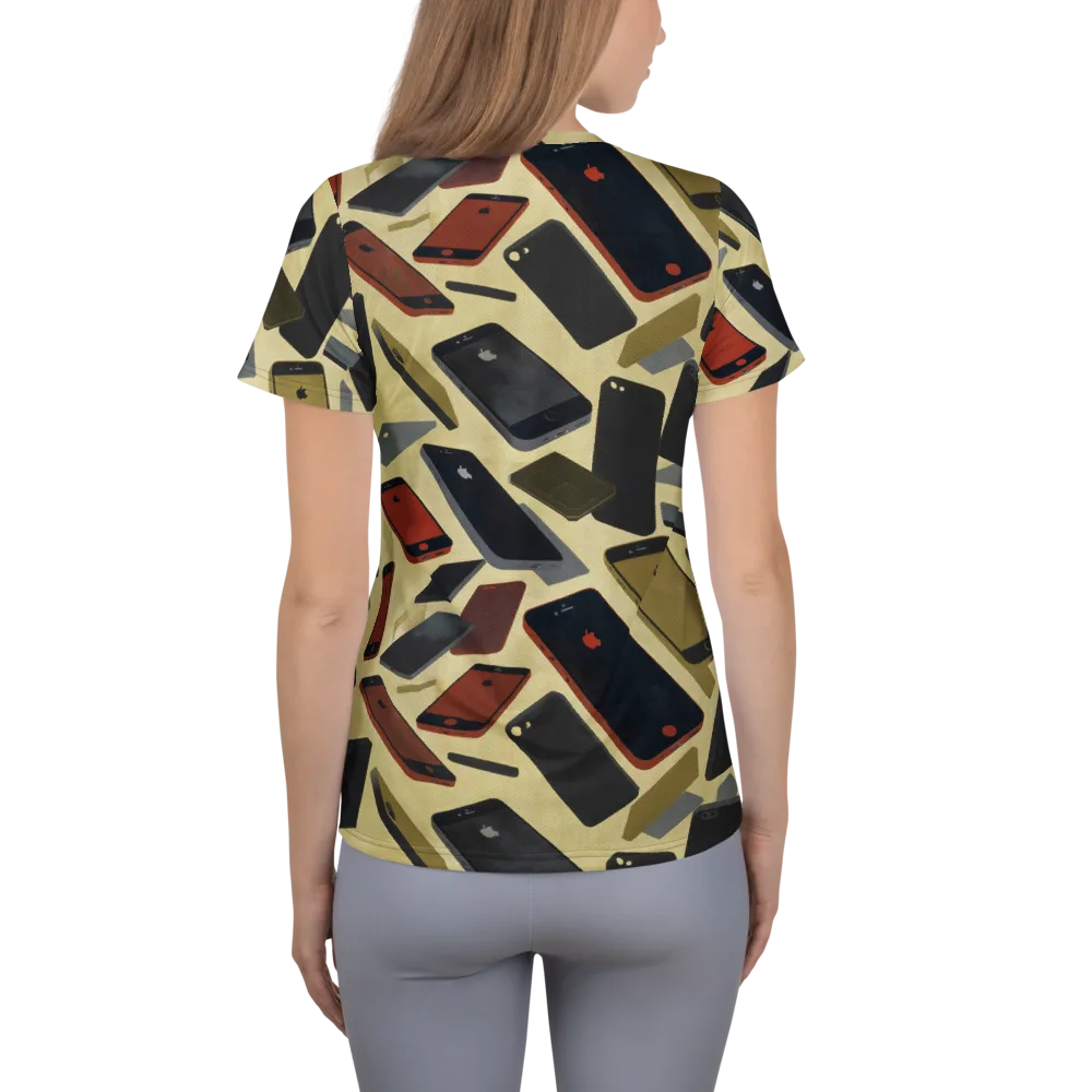 Analog Circuit on Women's Athletic T-Shirt — Back