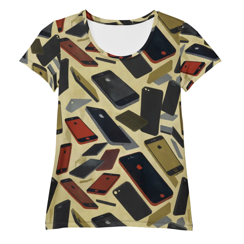 Analog Circuit on Women's Athletic T-Shirt — Front