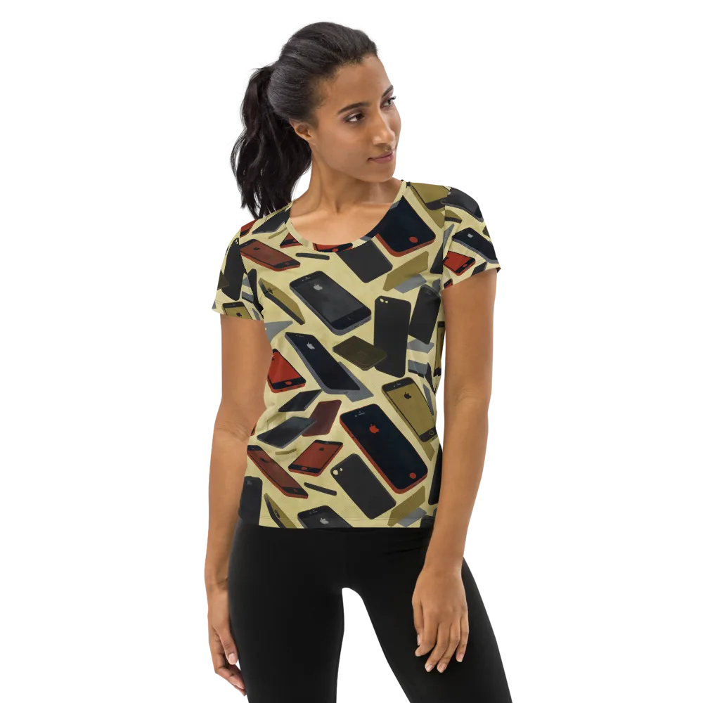 Analog Circuit on Women's Athletic T-Shirt — Front
