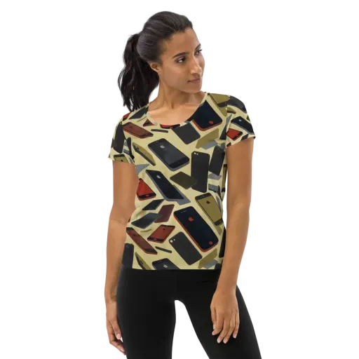Analog Circuit on a Women's Athletic T-Shirt