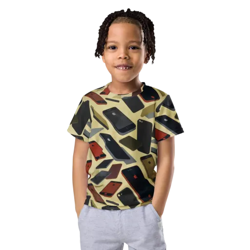 Analog Circuit on a Kids Crew Neck T-Shirt