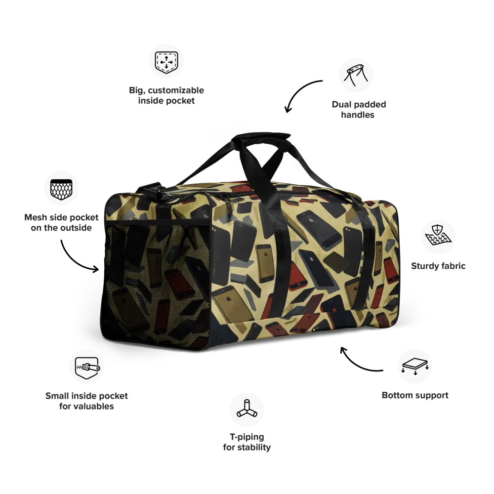 Analog Circuit on Duffle Bag — Right Front