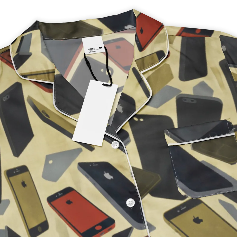 Analog Circuit on Women's Short Sleeve Pajama Top — Product details