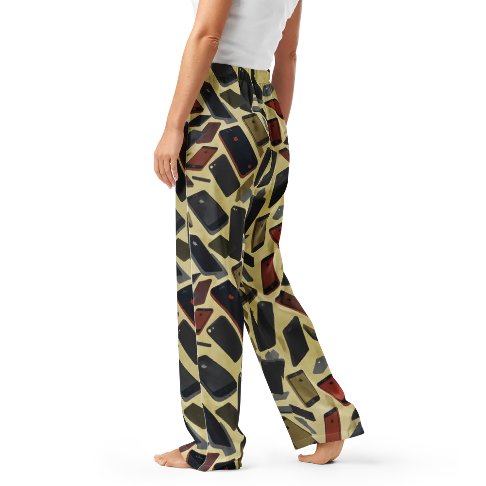 Analog Circuit on Women's Pajama Pants — Left