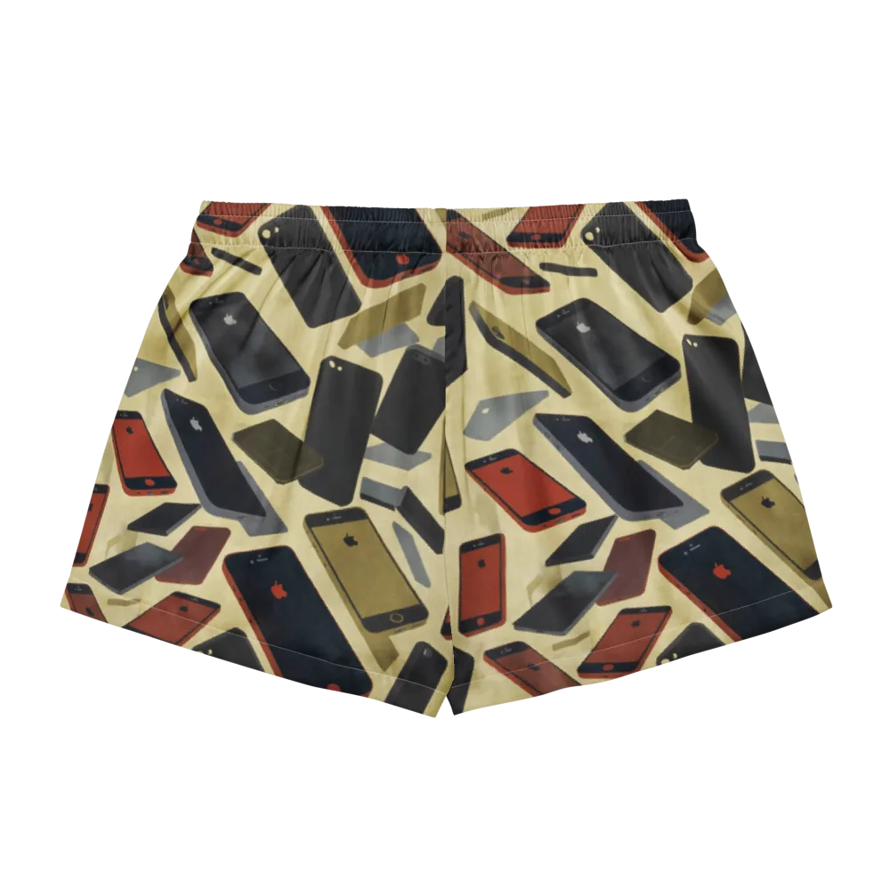 Analog Circuit on Women's Pajama Shorts — Back