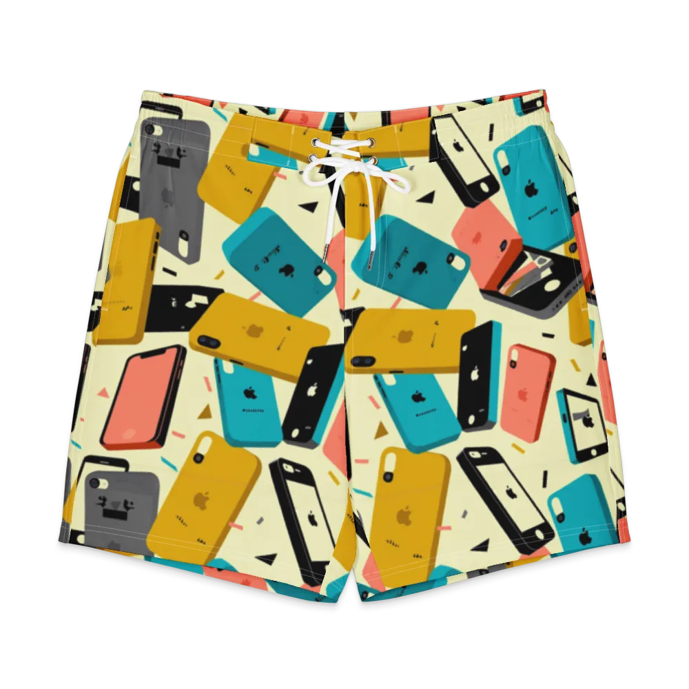 Signal Shuffle on Men's Board Shorts — Front