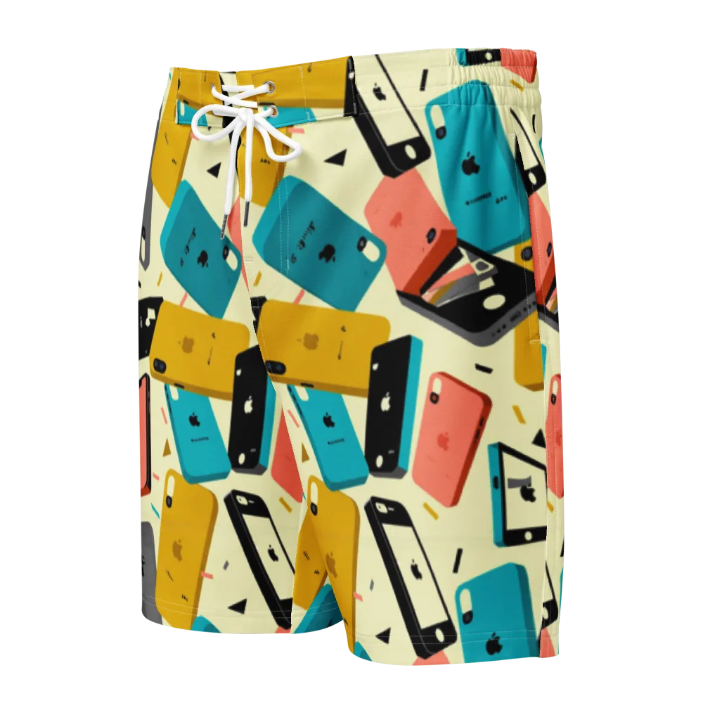 Signal Shuffle on Men's Board Shorts — Front