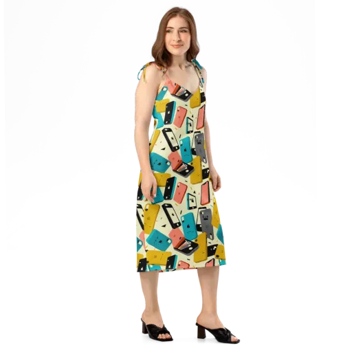 Signal Shuffle on a Slip Dress