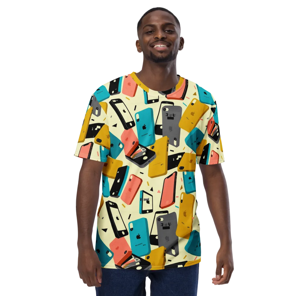 Signal Shuffle on Men's Crew Neck T-Shirt — Front