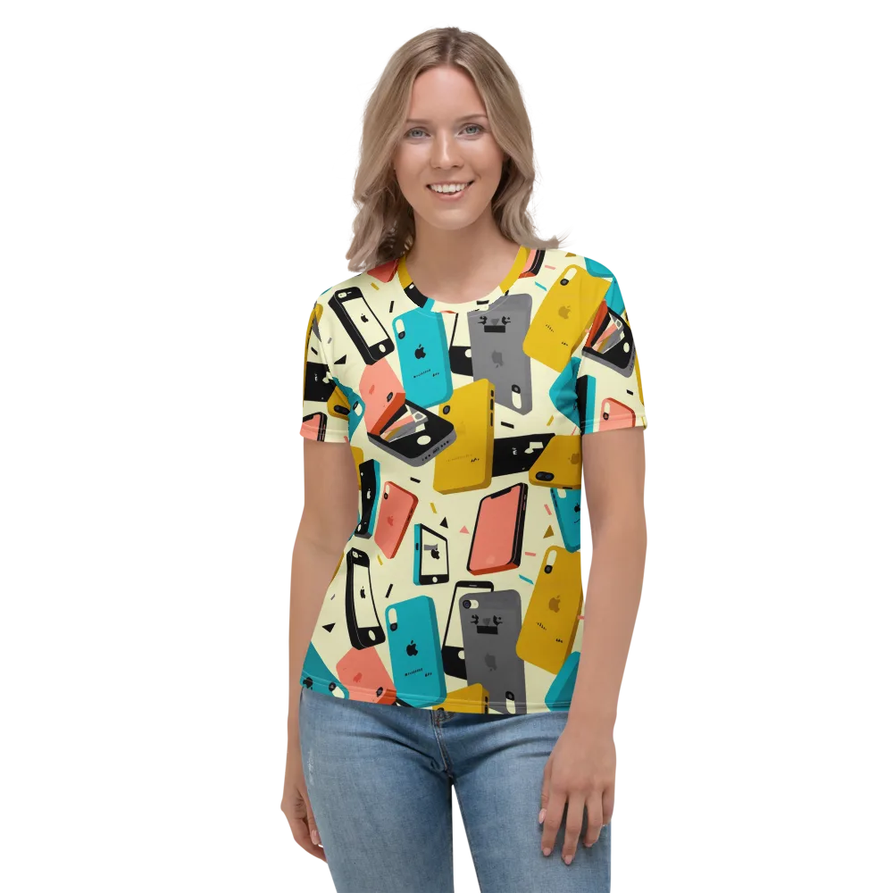 Signal Shuffle on Women's Crew Neck T-Shirt — Front