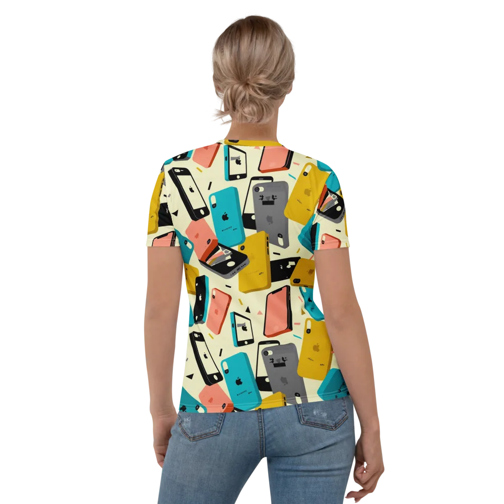 Signal Shuffle on Women's Crew Neck T-Shirt — Back