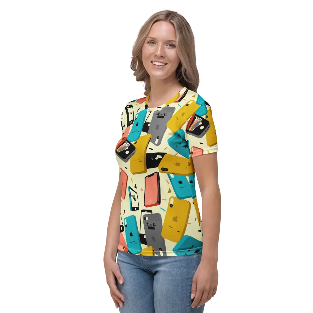 Signal Shuffle on Women's Crew Neck T-Shirt — Left