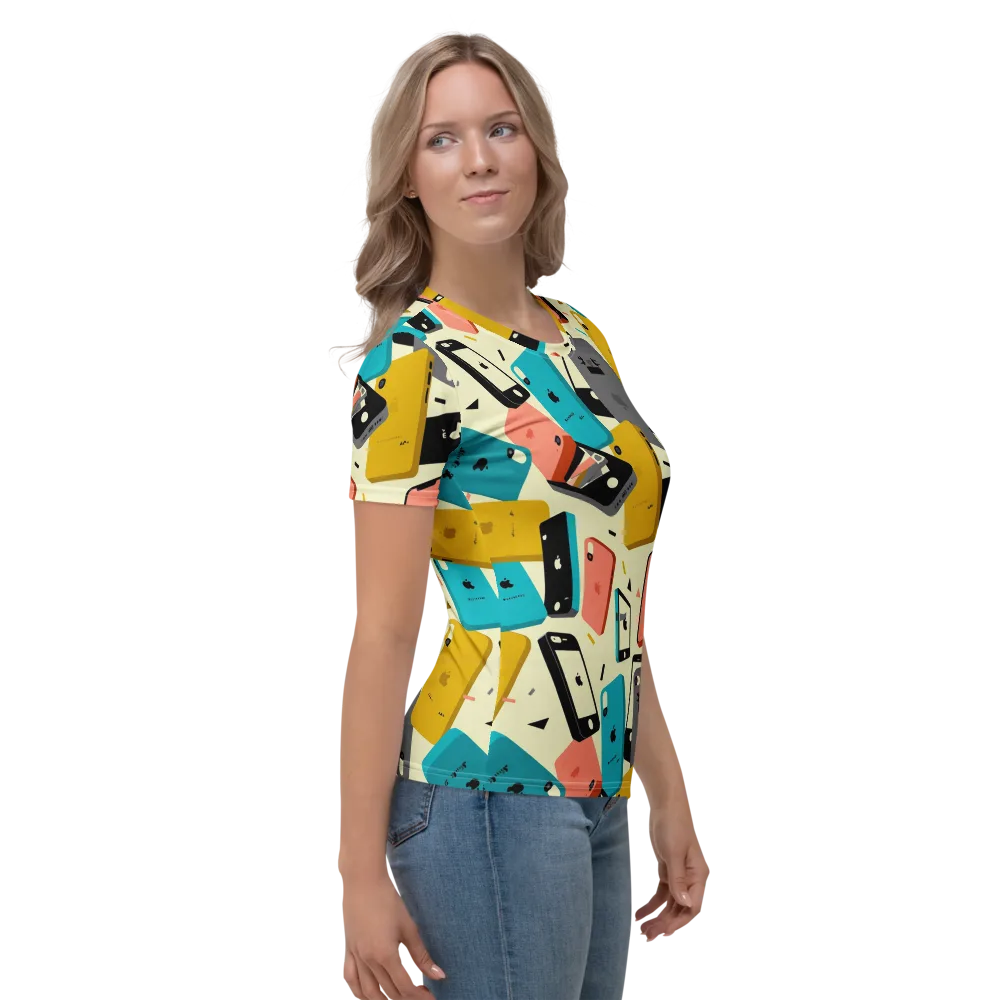 Signal Shuffle on Women's Crew Neck T-Shirt — Right