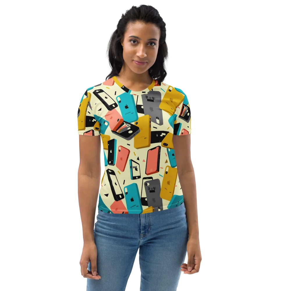 Signal Shuffle on Women's Crew Neck T-Shirt — Front